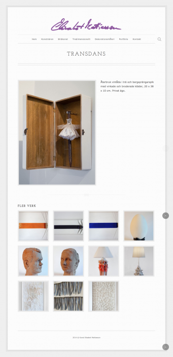 Hemsida Konstnär Elisabet Mattiasson - Produktsida